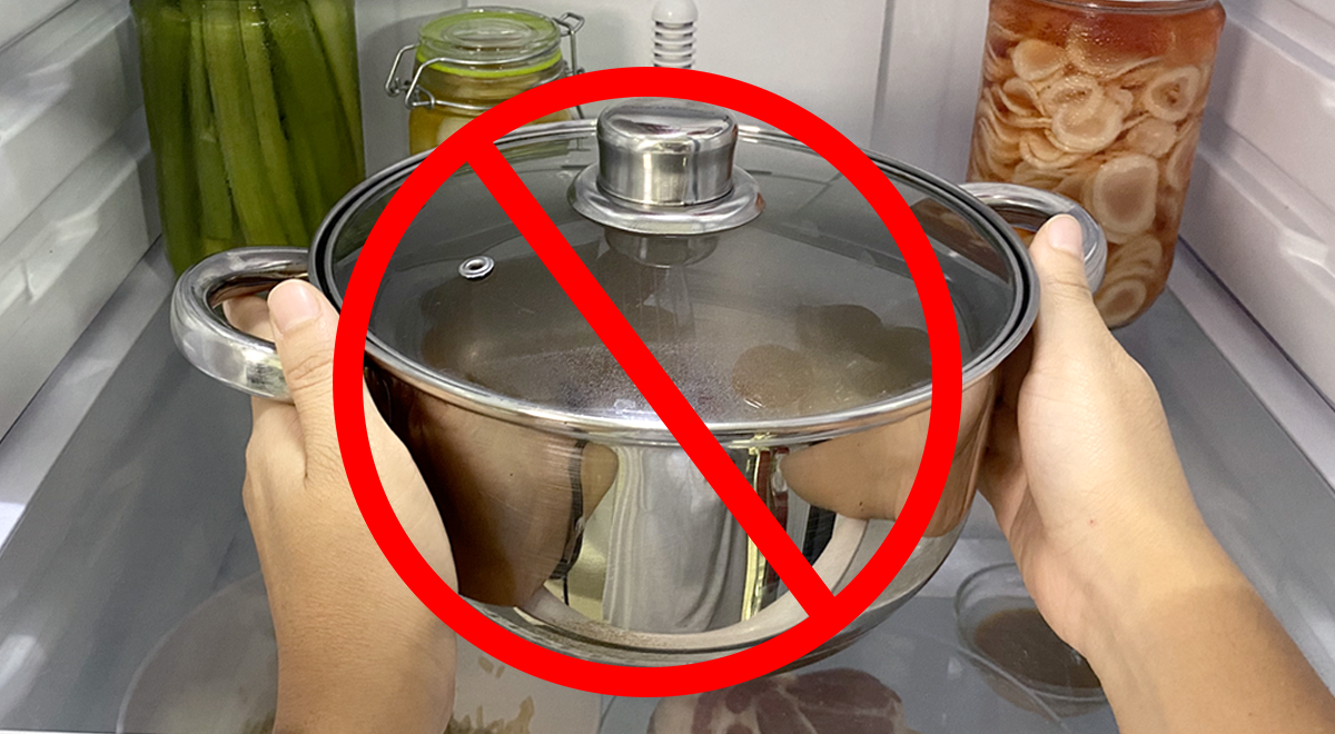 Por qué no debes guardar ollas con comida dentro de la nevera? Este es el  motivo