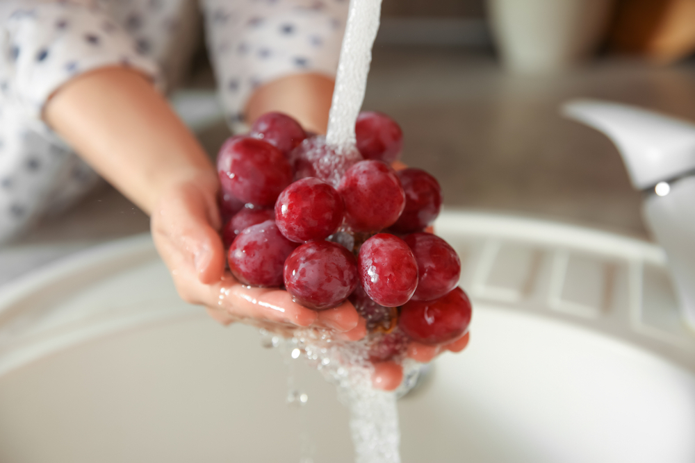 Lavando uvas